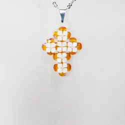 Pendant 30cm - Sukhdeep-Silver Chain - Pendant 30cm - Laiton argenté